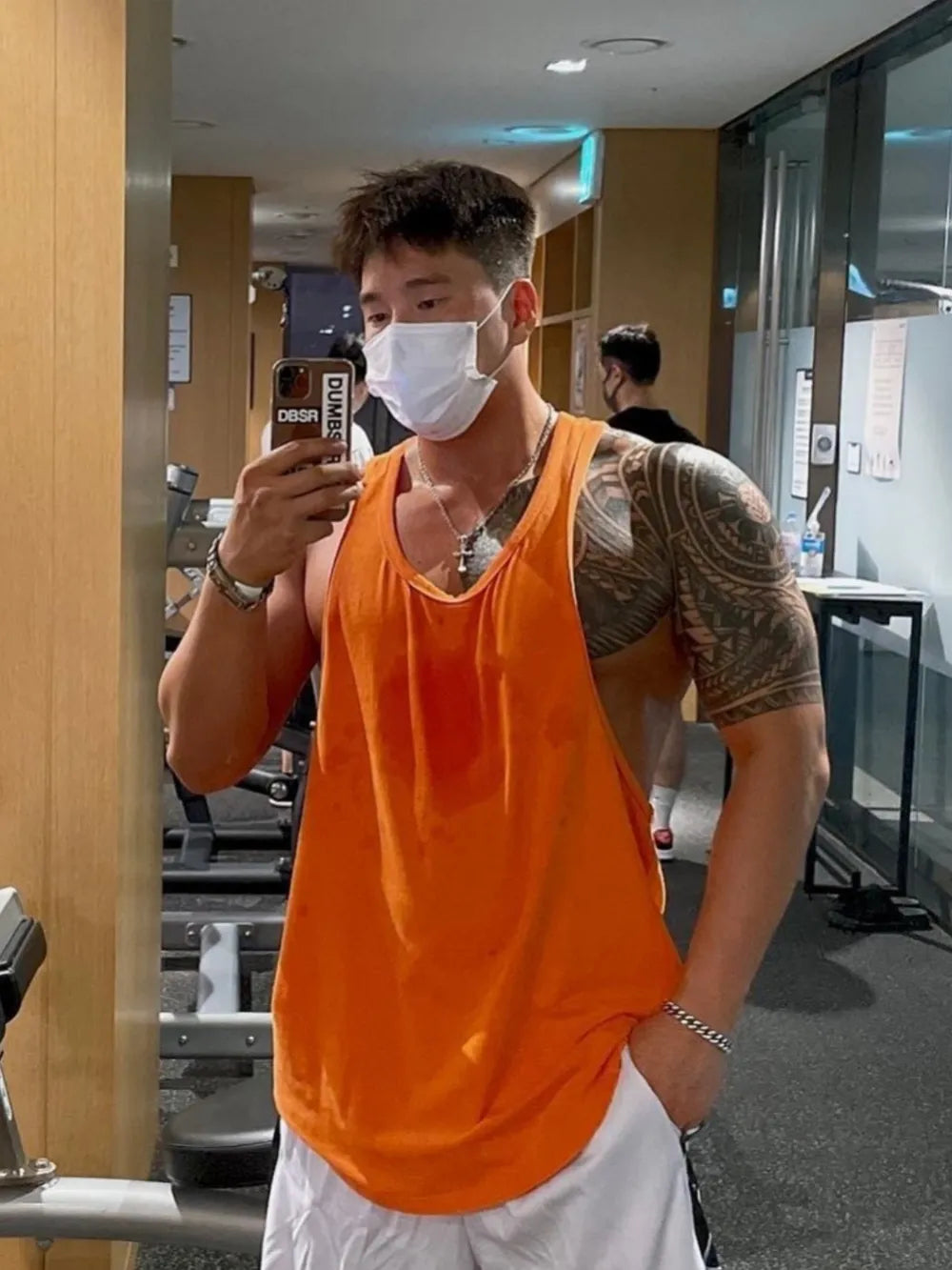 Men's Plus Size Round Neck Racerback Tank
