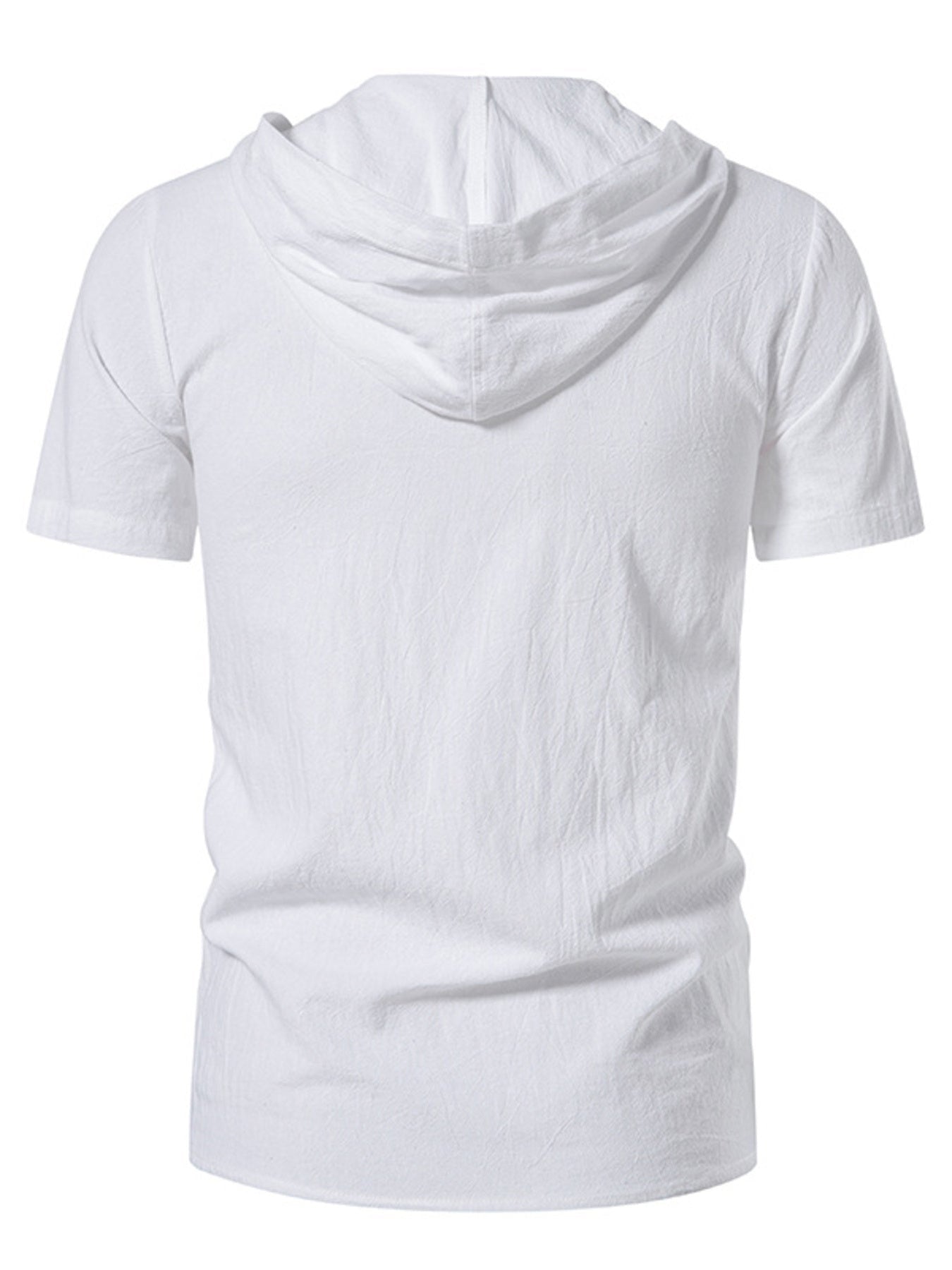 Men's Casual Lace-Up Hooded Top