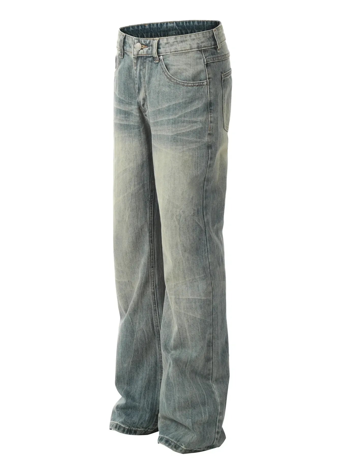 Men's Vintage Wash Straight Leg Jeans