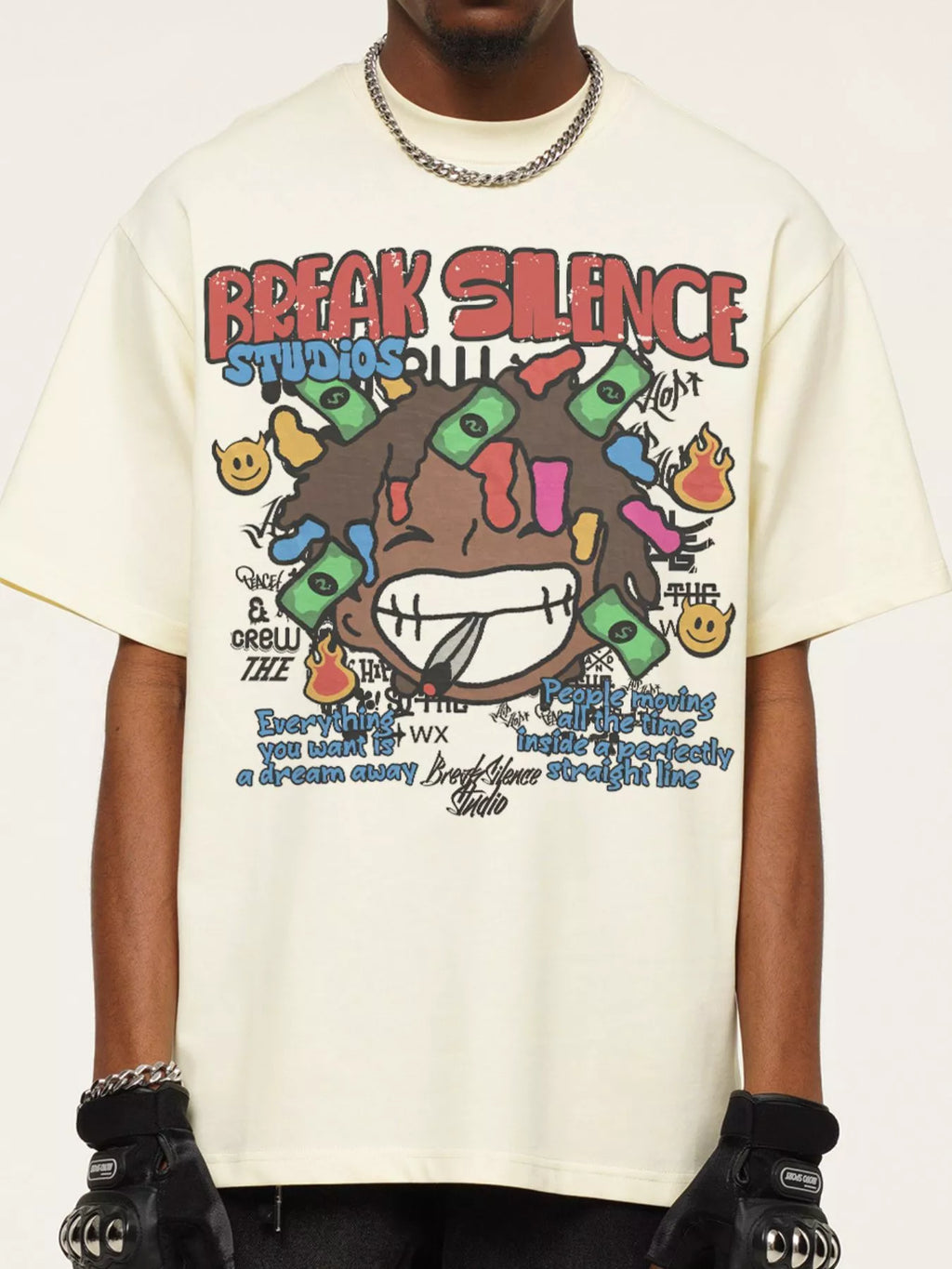 Men's Break Silence Graphic Relaxed Fit T-Shirt