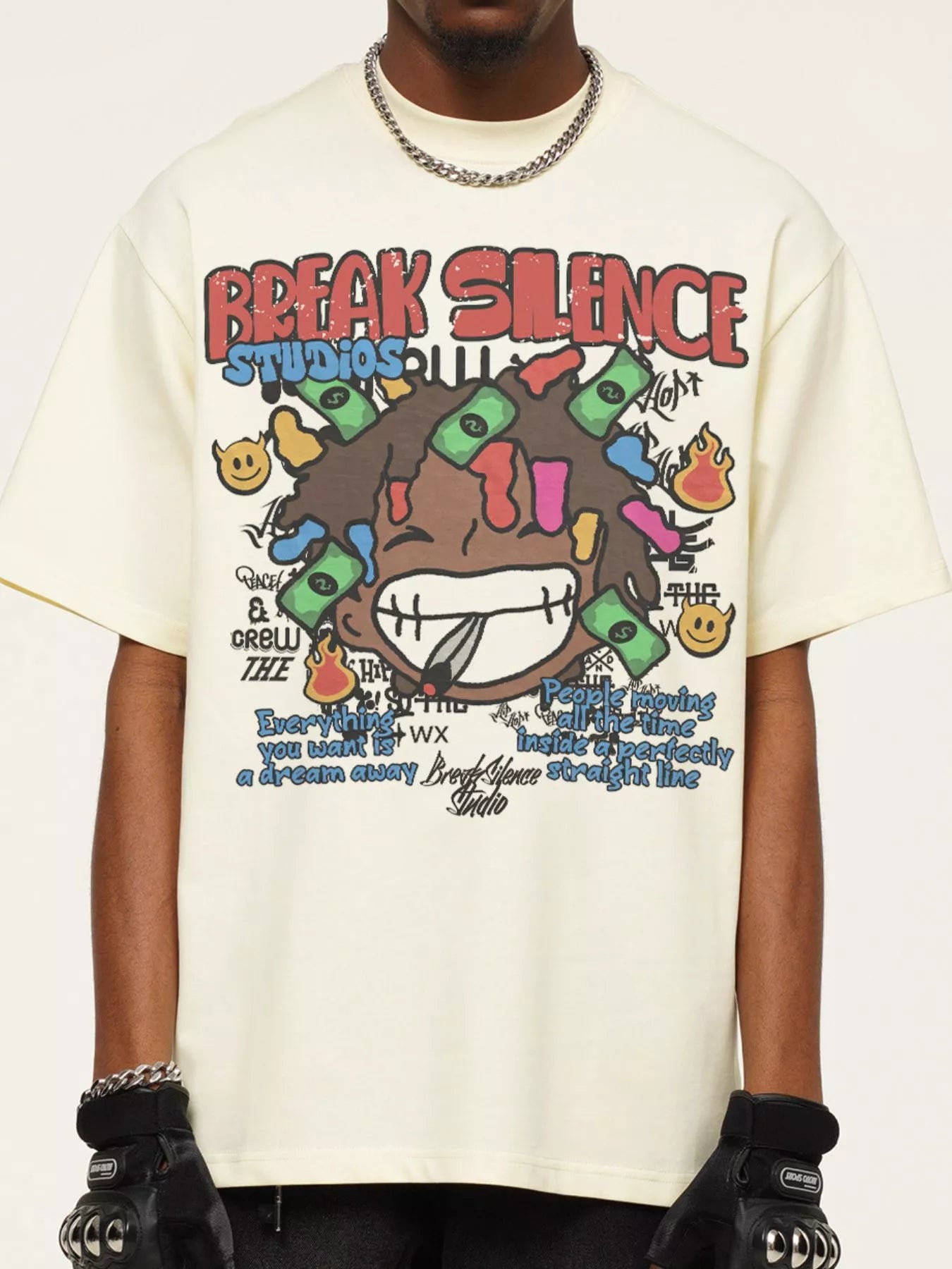 Men's Break Silence Graphic Relaxed Fit T-Shirt