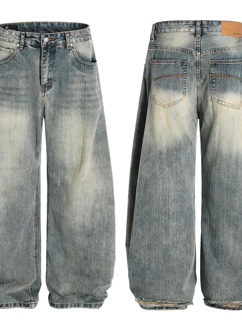 Men's Vintage Washed Baggy Jeans