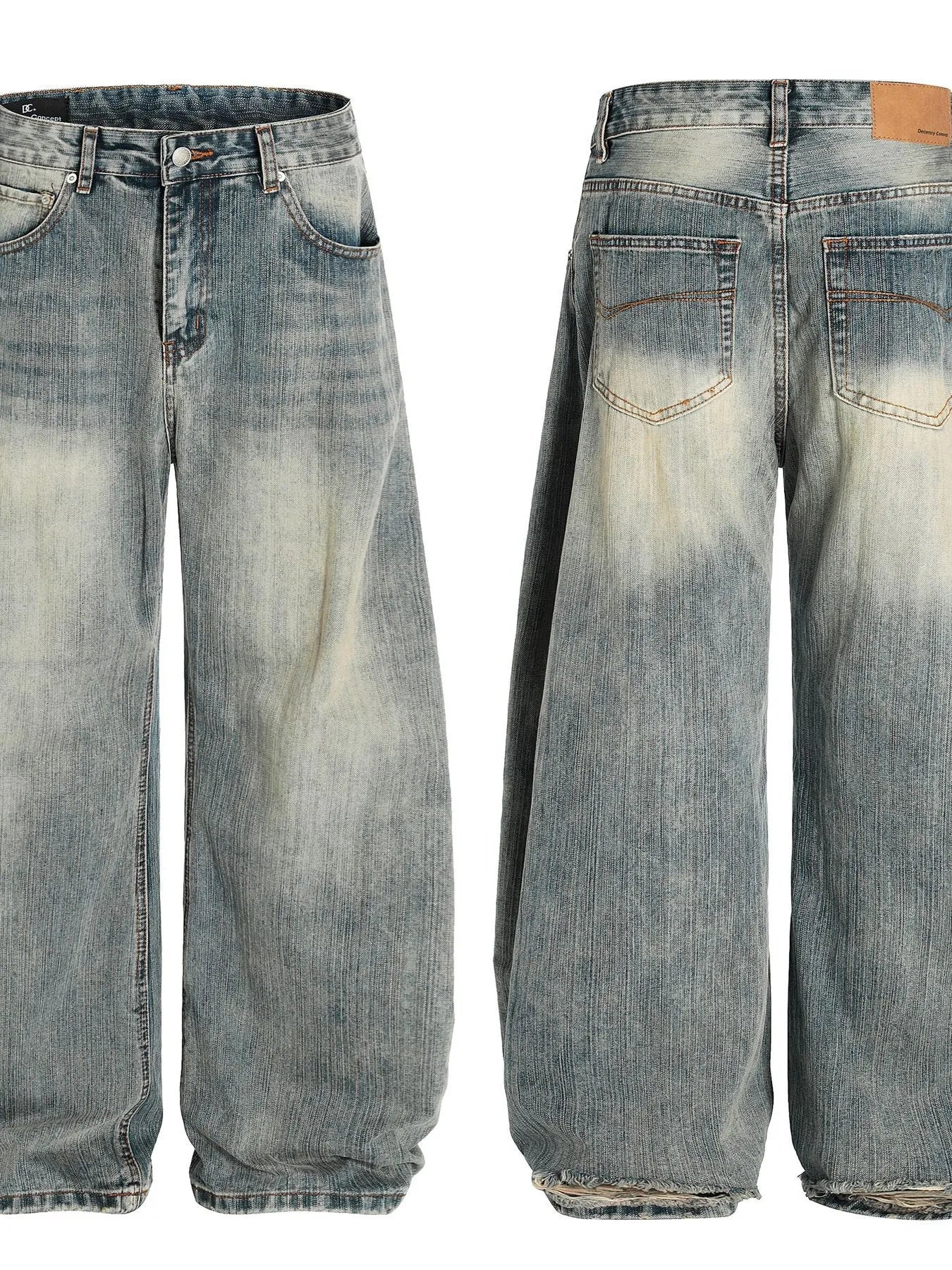 Men's Vintage Washed Baggy Jeans