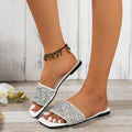 Open Toe Rhinestone Sandals