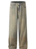 Men's Vintage Washed Wide Leg Baggy Jeans
