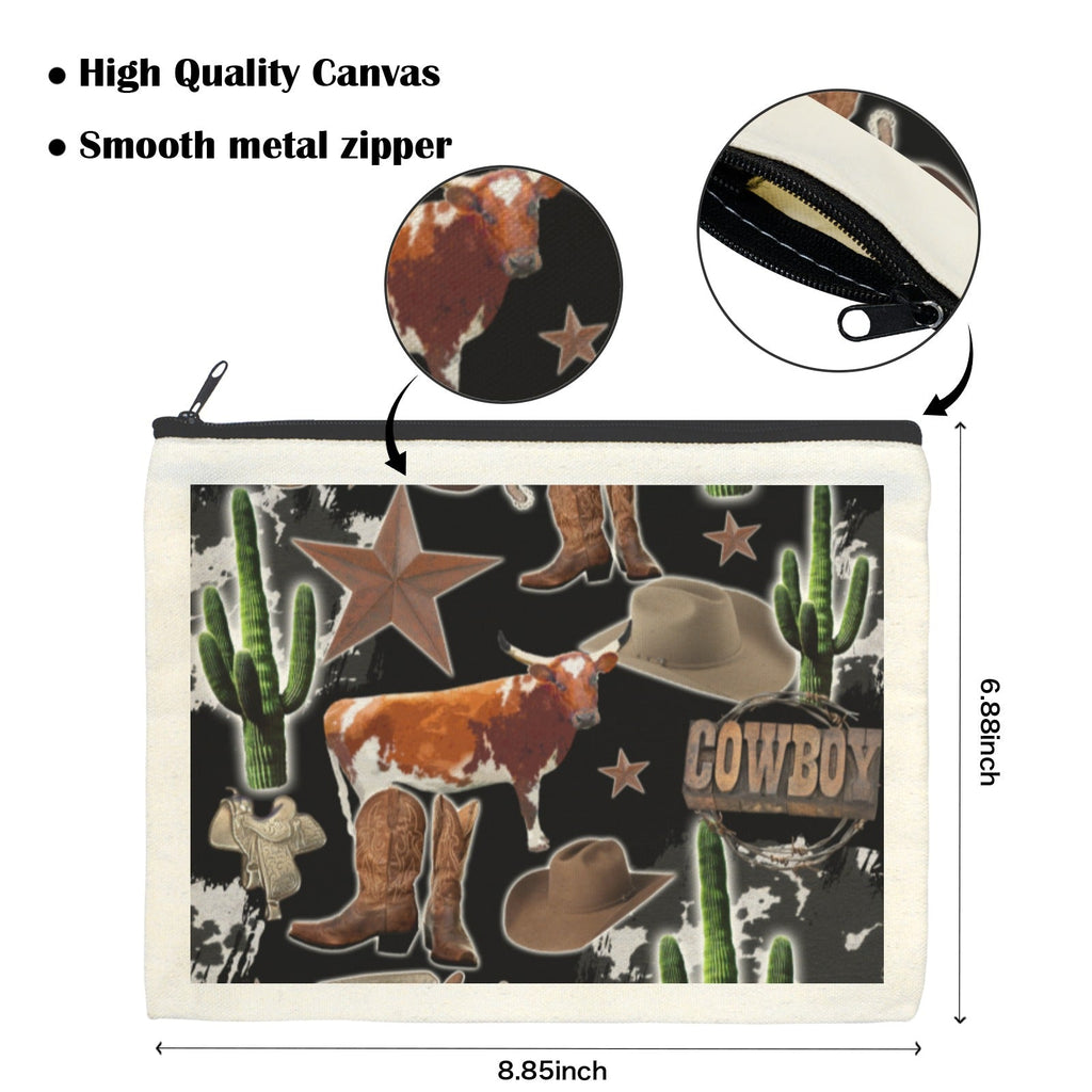 Baha Ranch Western Cosmetic Bag Pack of 5 Made in America