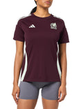 adidas Womens Standard Mexico 2024 Home Fan Jersey Dark Burgundy