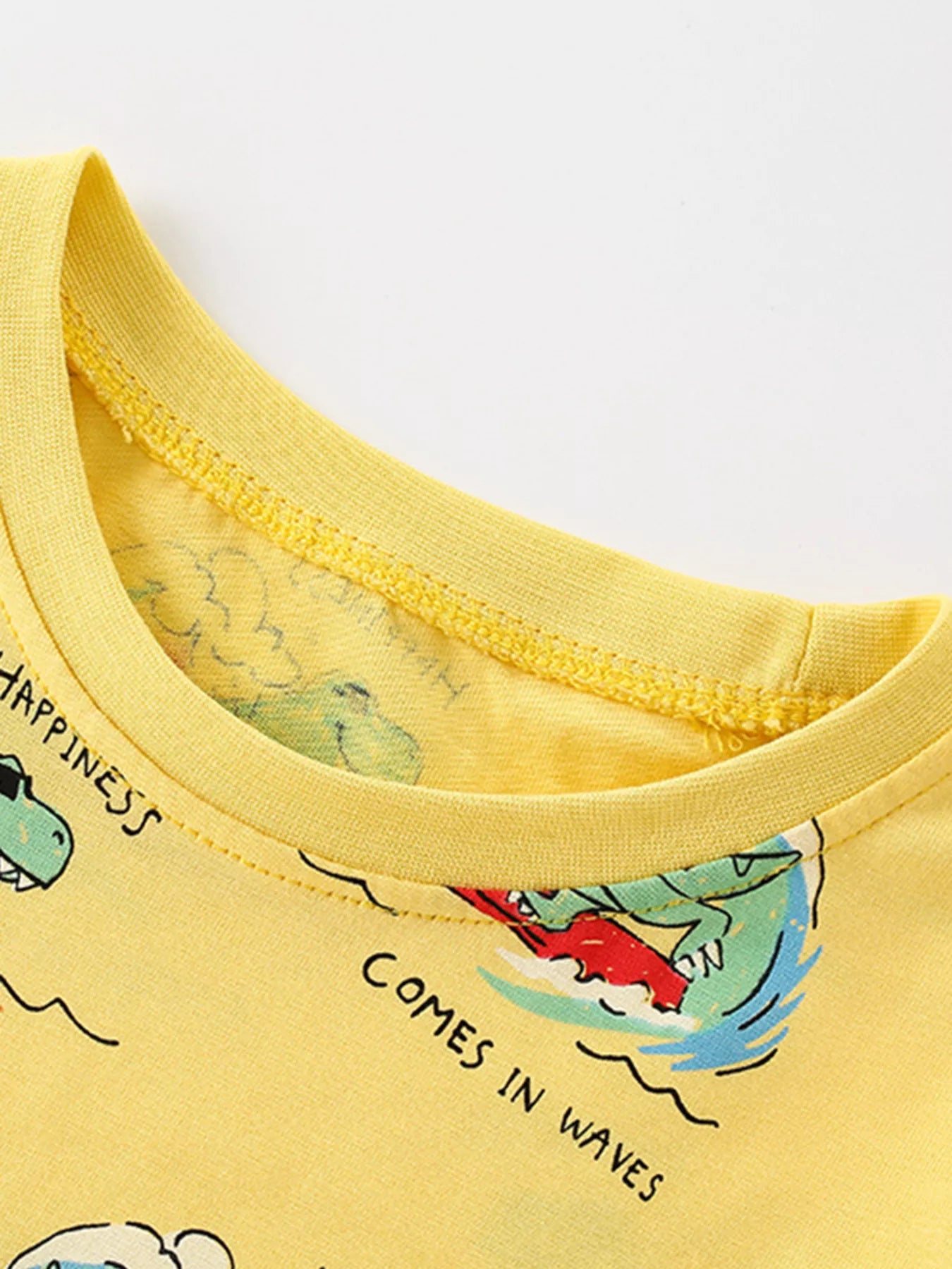 Children's Printed Crew Neck Short Sleeve T-Shirt