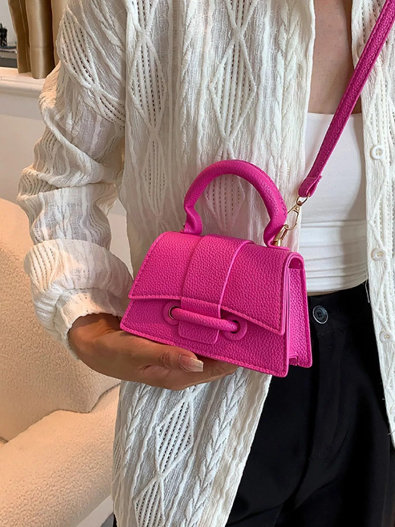 Mini Top Handle Crossbody Bag