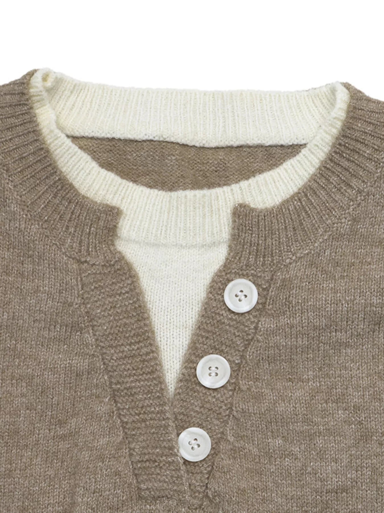 Dropped Shoulder Long Sleeve Sweater
