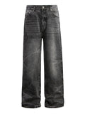 Men's Washed Wide Leg Baggy Jeans
