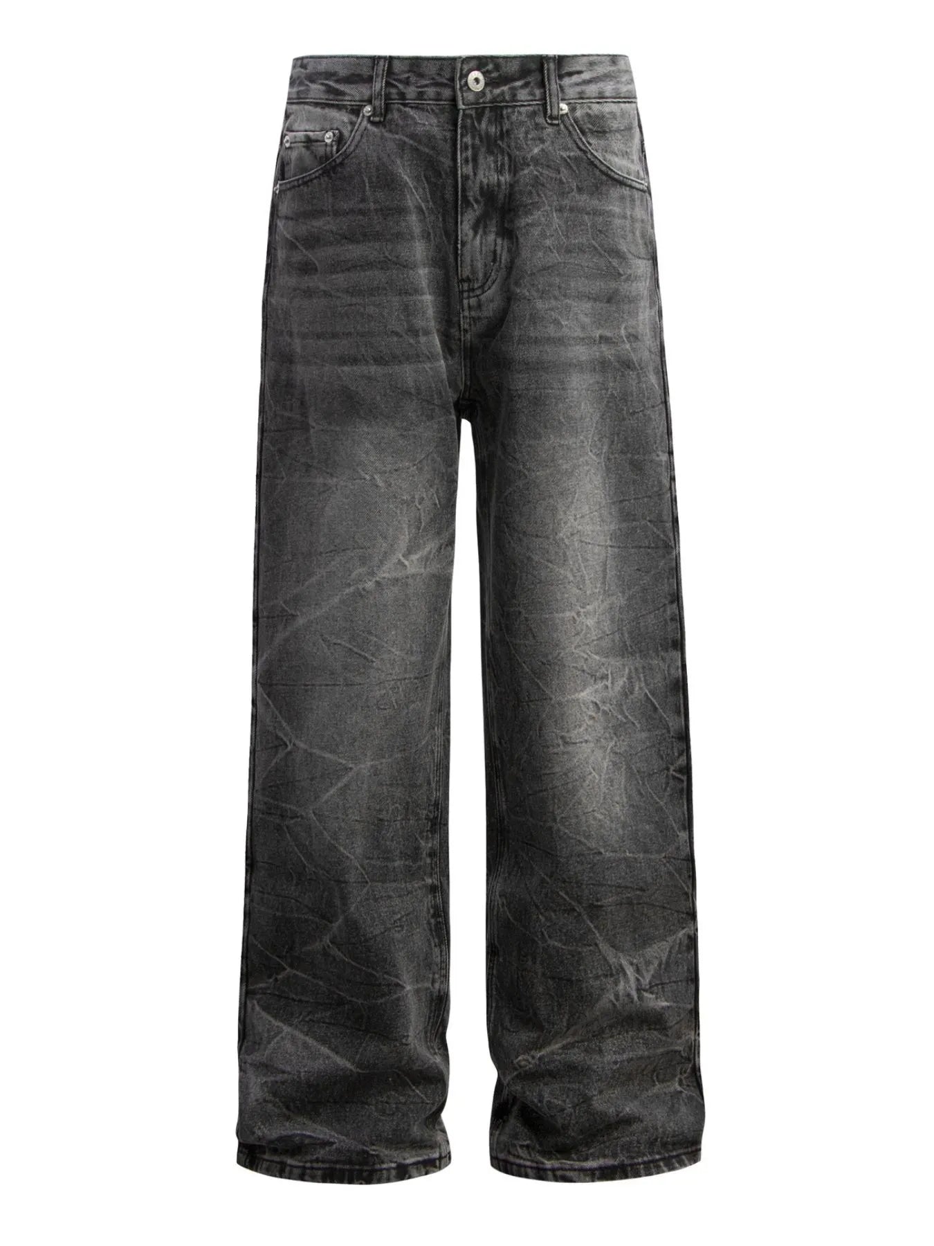 Men's Washed Wide Leg Baggy Jeans