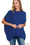 Zenana Drop Shoulder Short Sleeve Knit Top