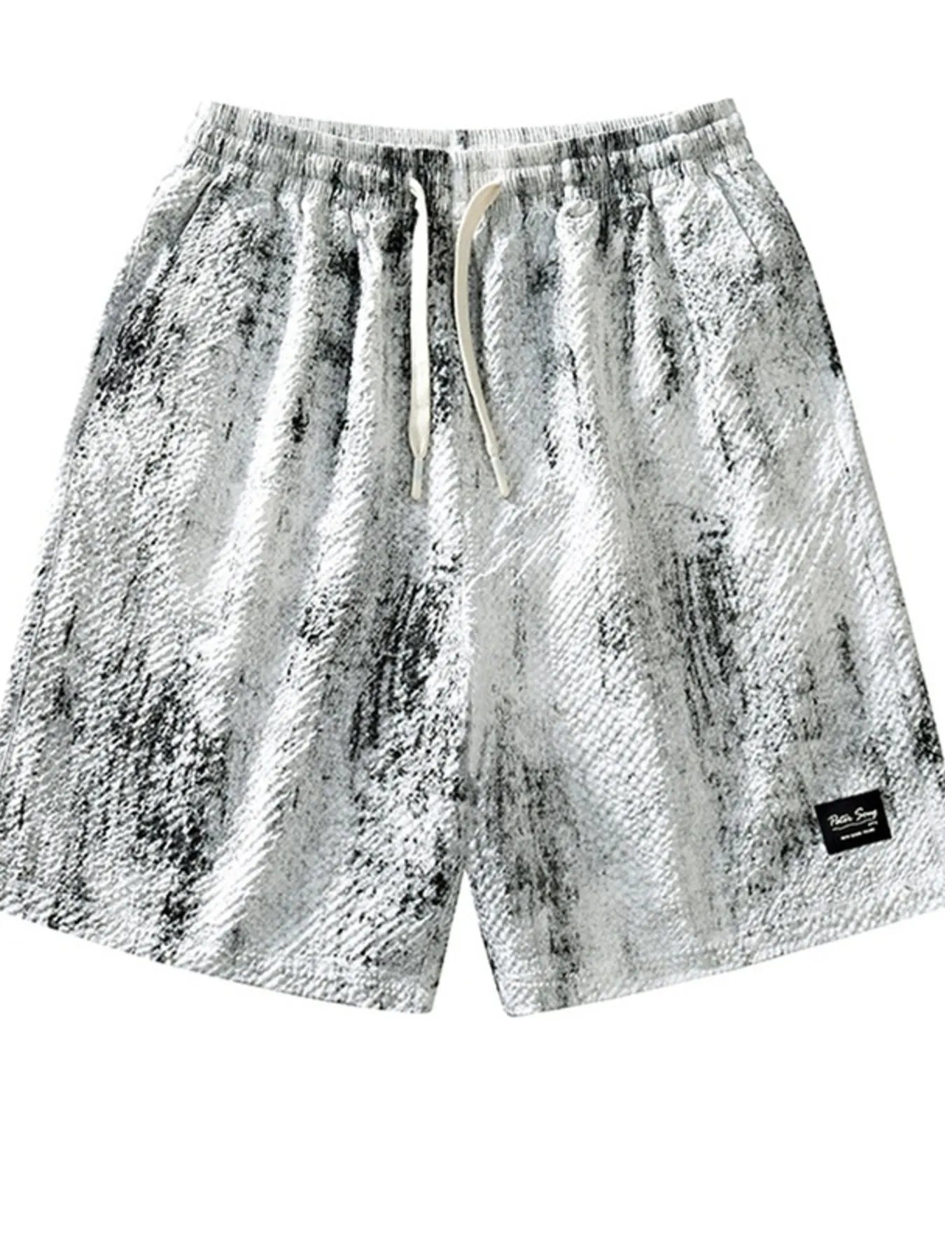 Men's Plus Size Drawstring Shorts with Pockets