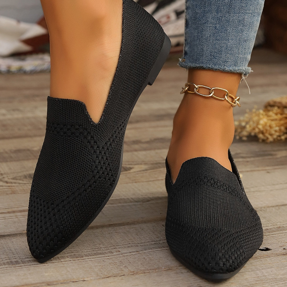 Pointed-Toe Slip-Ons
