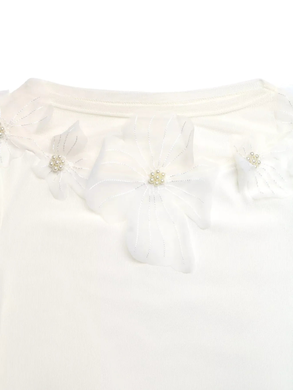 Floral Applique Long Sleeve T-Shirt