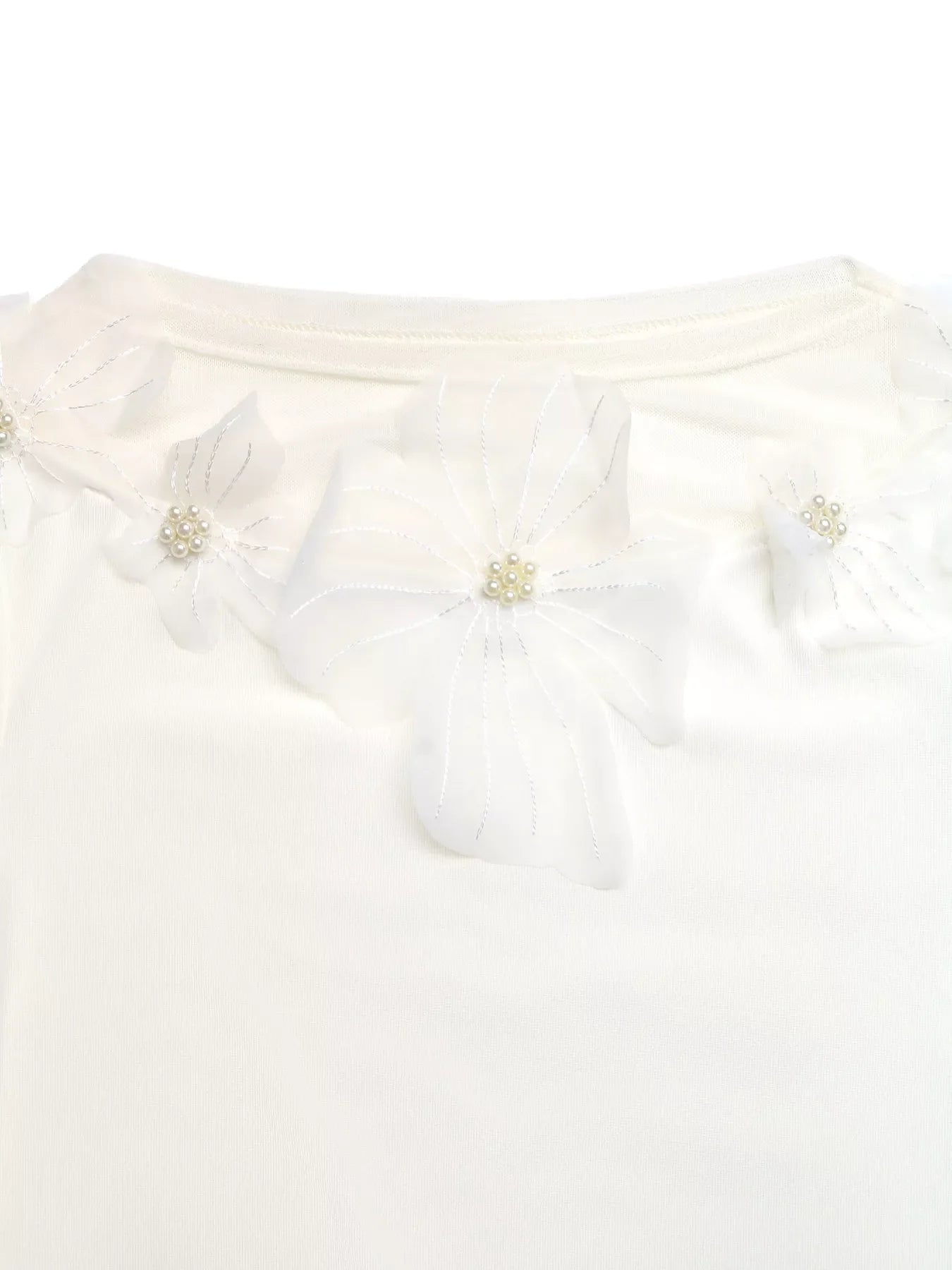 Floral Applique Long Sleeve T-Shirt