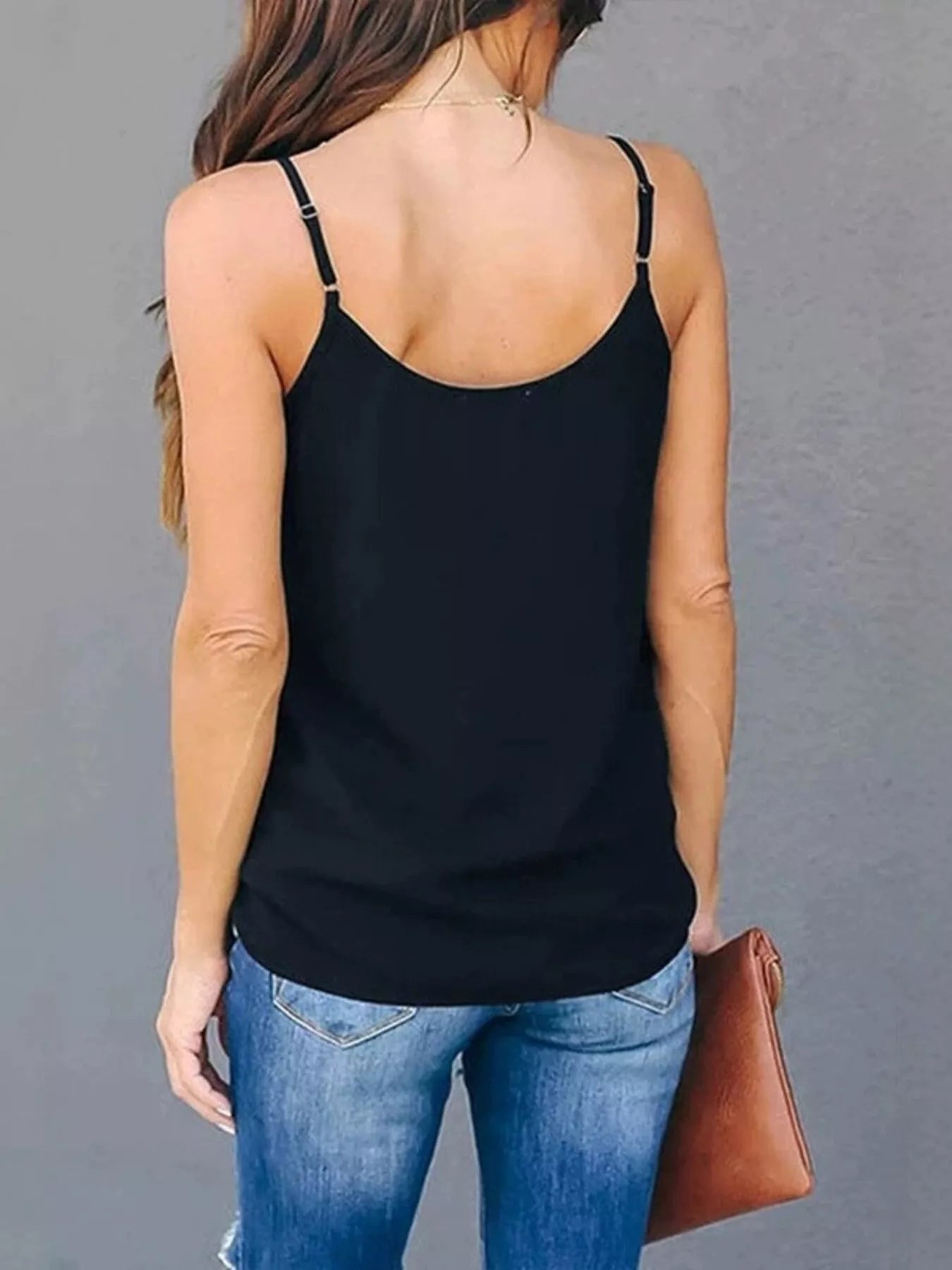 Full Size V-Neck Cami Top Plus Size