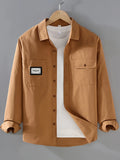 Men's Plus Size Button Up Long Sleeve Shirt