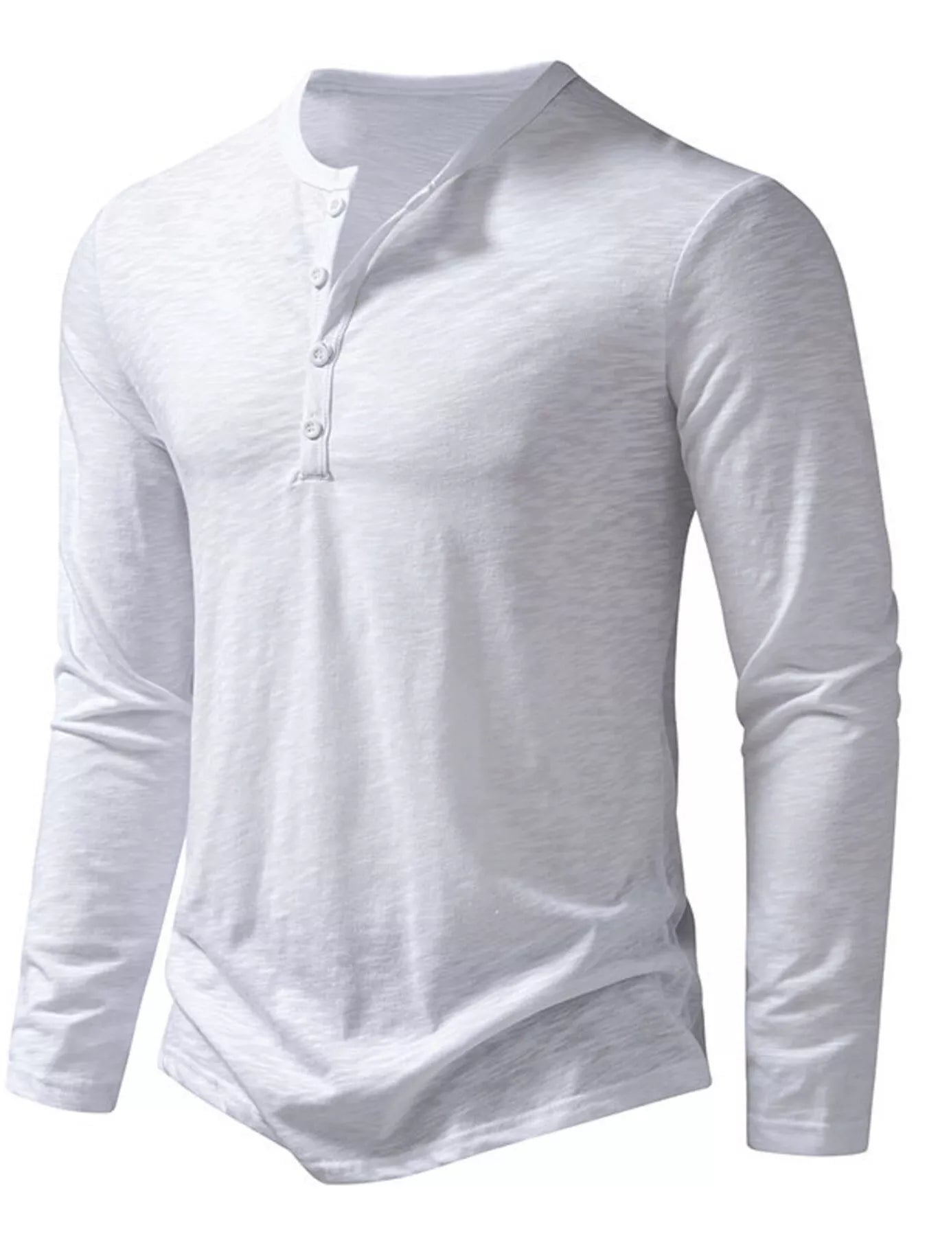 Men's Long Sleeve Henley T-Shirt