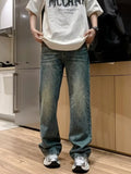 Men's Full Size Wash Loose Fit Jeans Plus Size