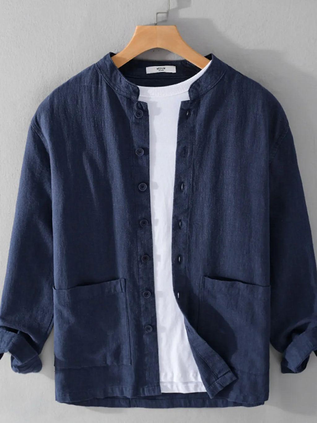 Men's Plus Size Button Up Long Sleeve Shirt