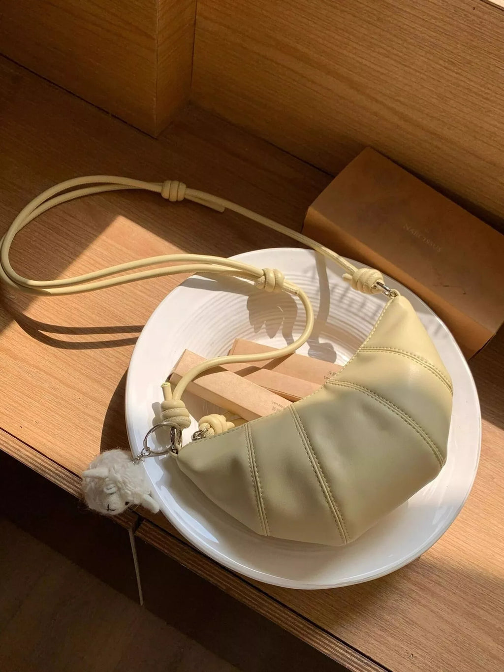 Croissant Shaped Crossbody Bag