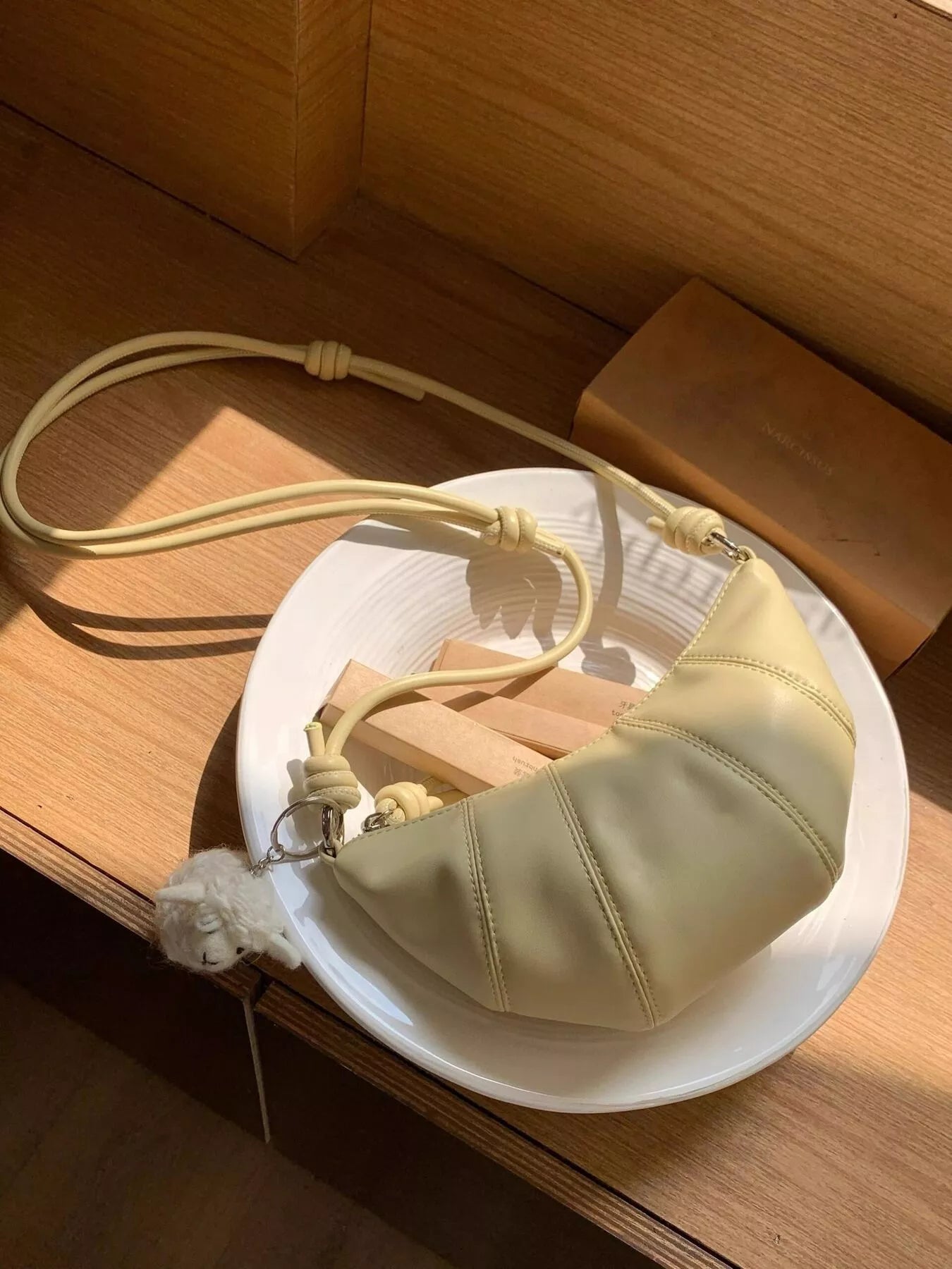 Croissant Shaped Crossbody Bag