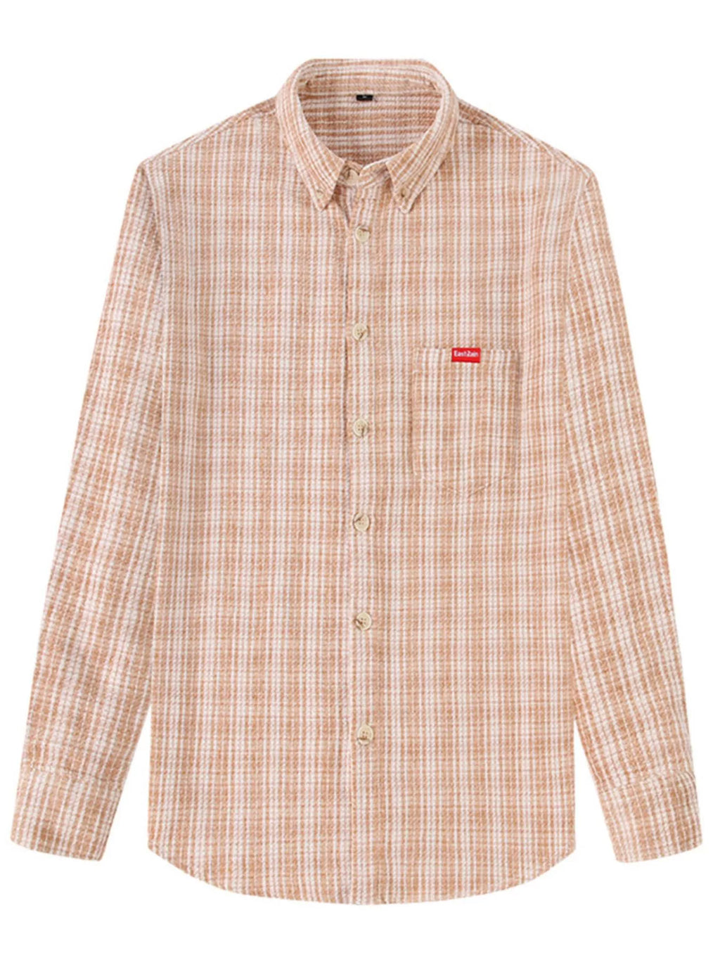 Men's Full Size Casual Plaid Button Up Shirt Plus Size