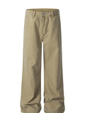 Men's Washed Wide Leg Jeans