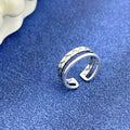 925 Sterling Silver Open Cuff Ring