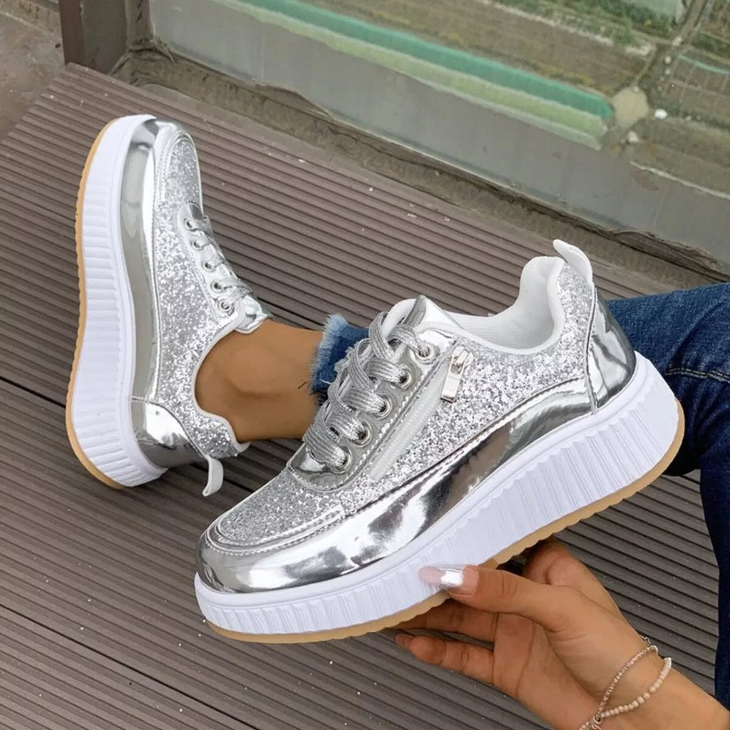 Lace Up Platform Sneakers