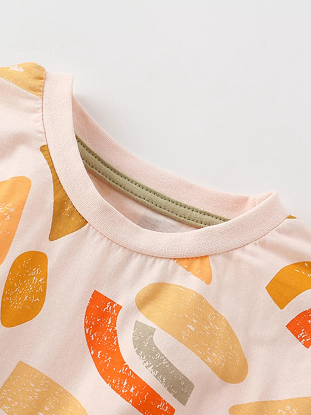 Children's Geometric Print T-Shirt & Shorts Set