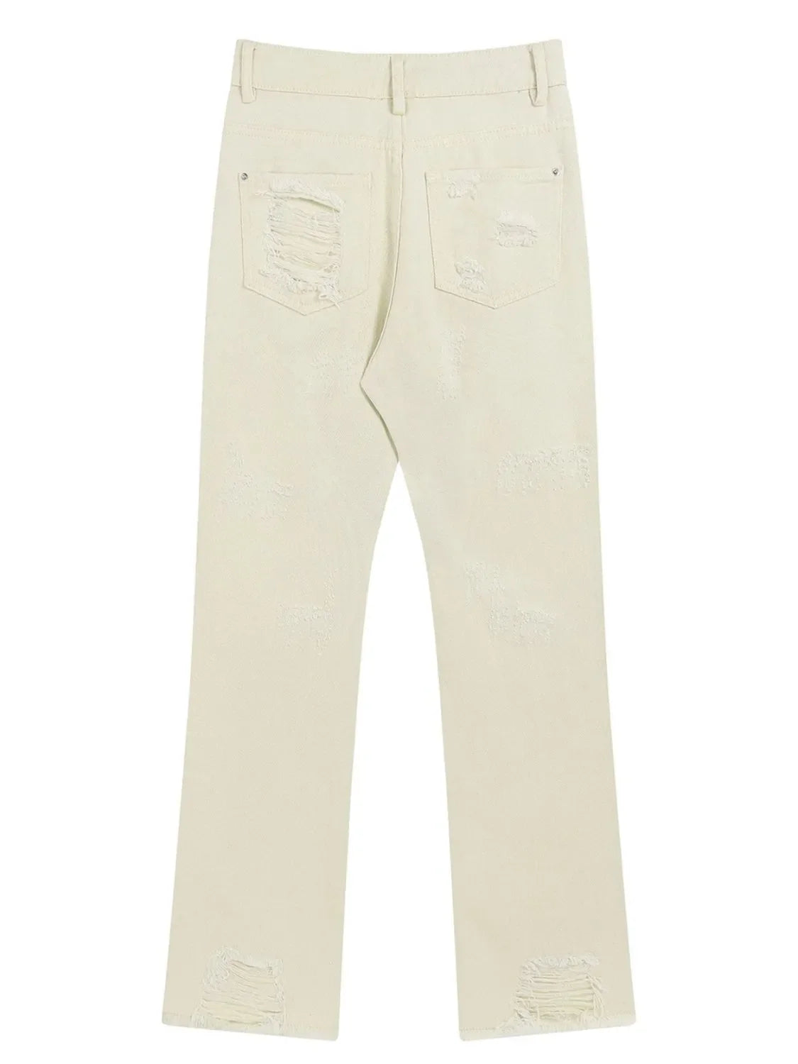 Men's Distressed Straight Leg Jeans