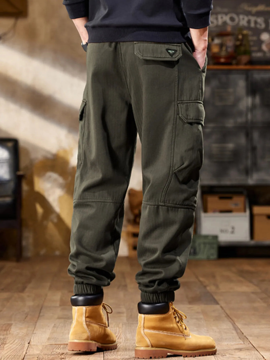 Men's Plus Size Casual Cargo Pants