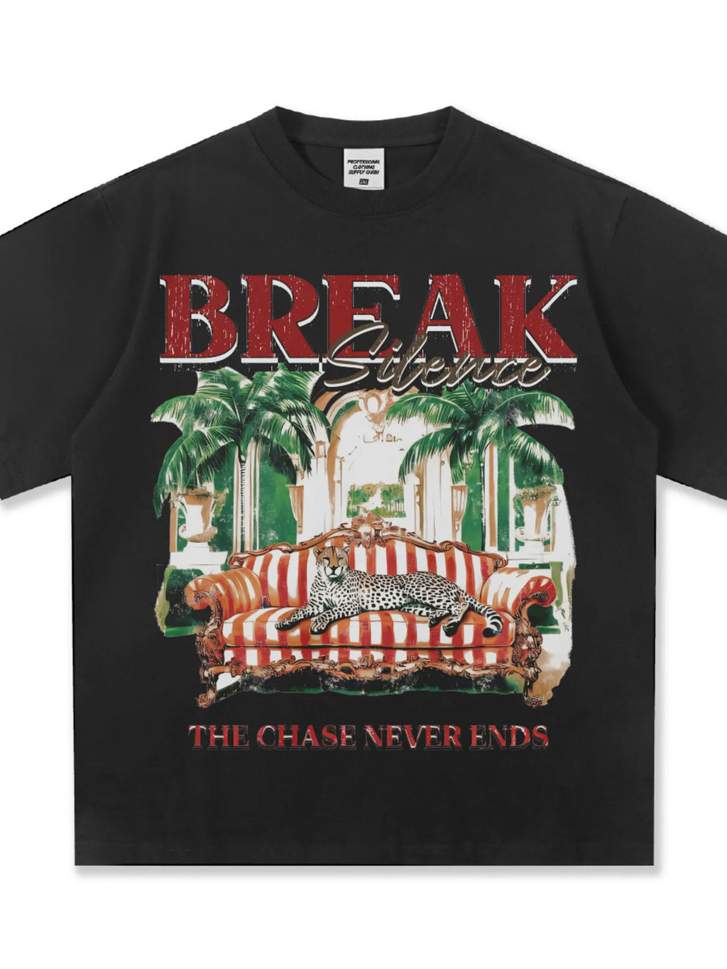 Men's Graphic Round Neck Oversized T-Shirt