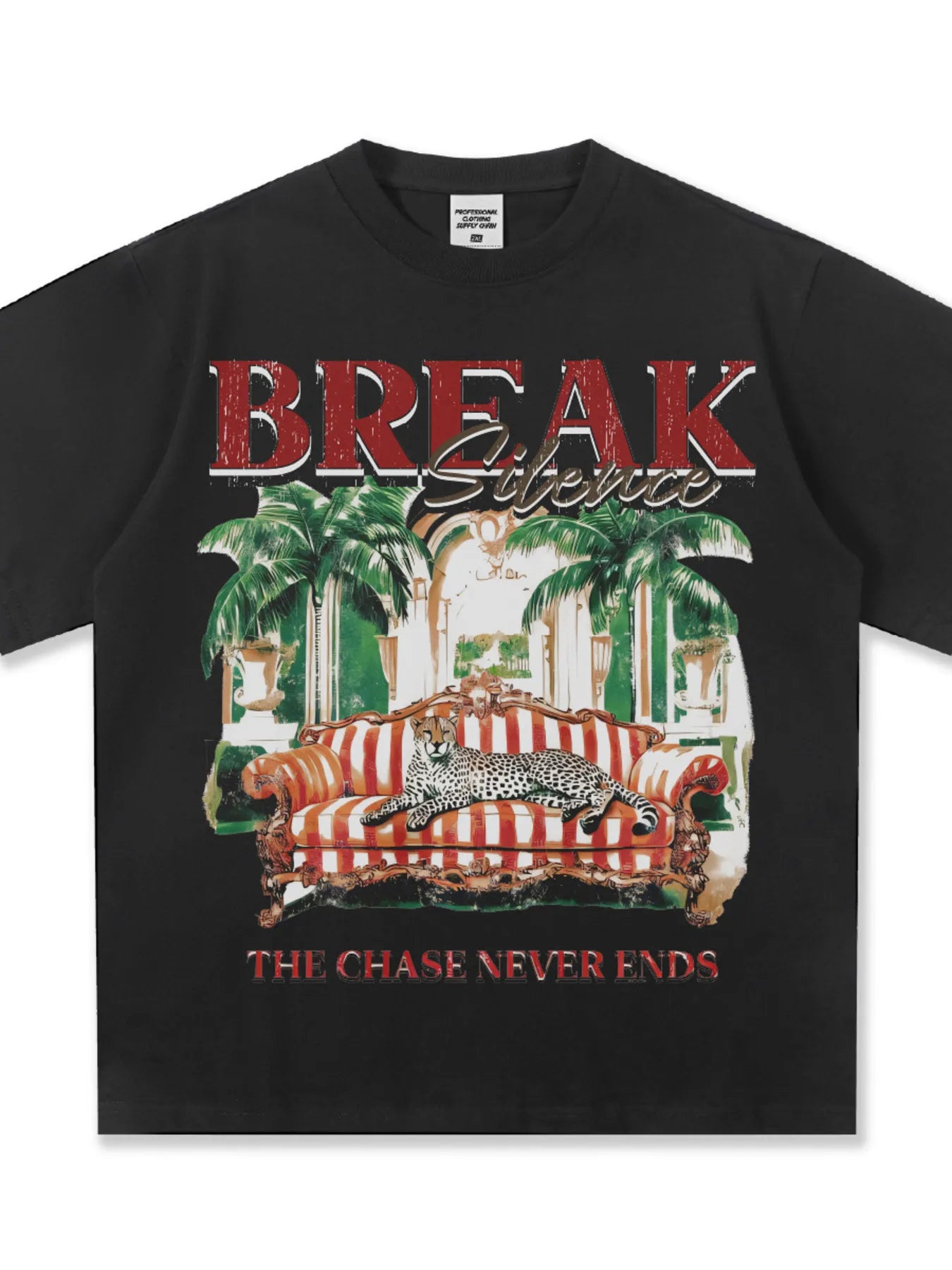 Men's Graphic Round Neck Oversized T-Shirt