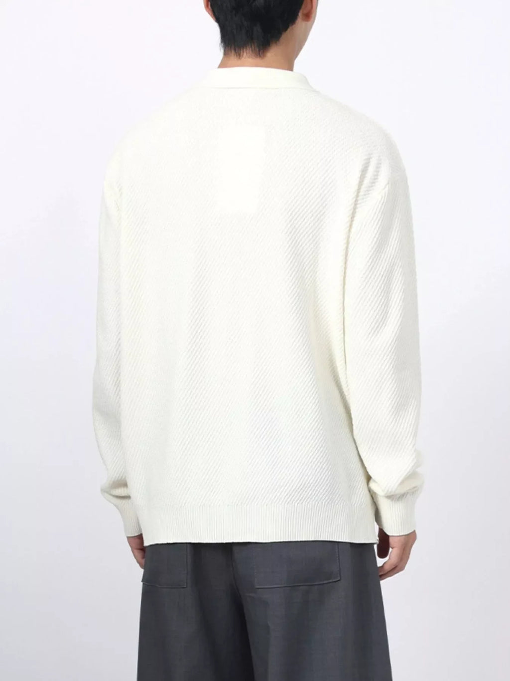 Men's Textured Long Sleeve Knit Top