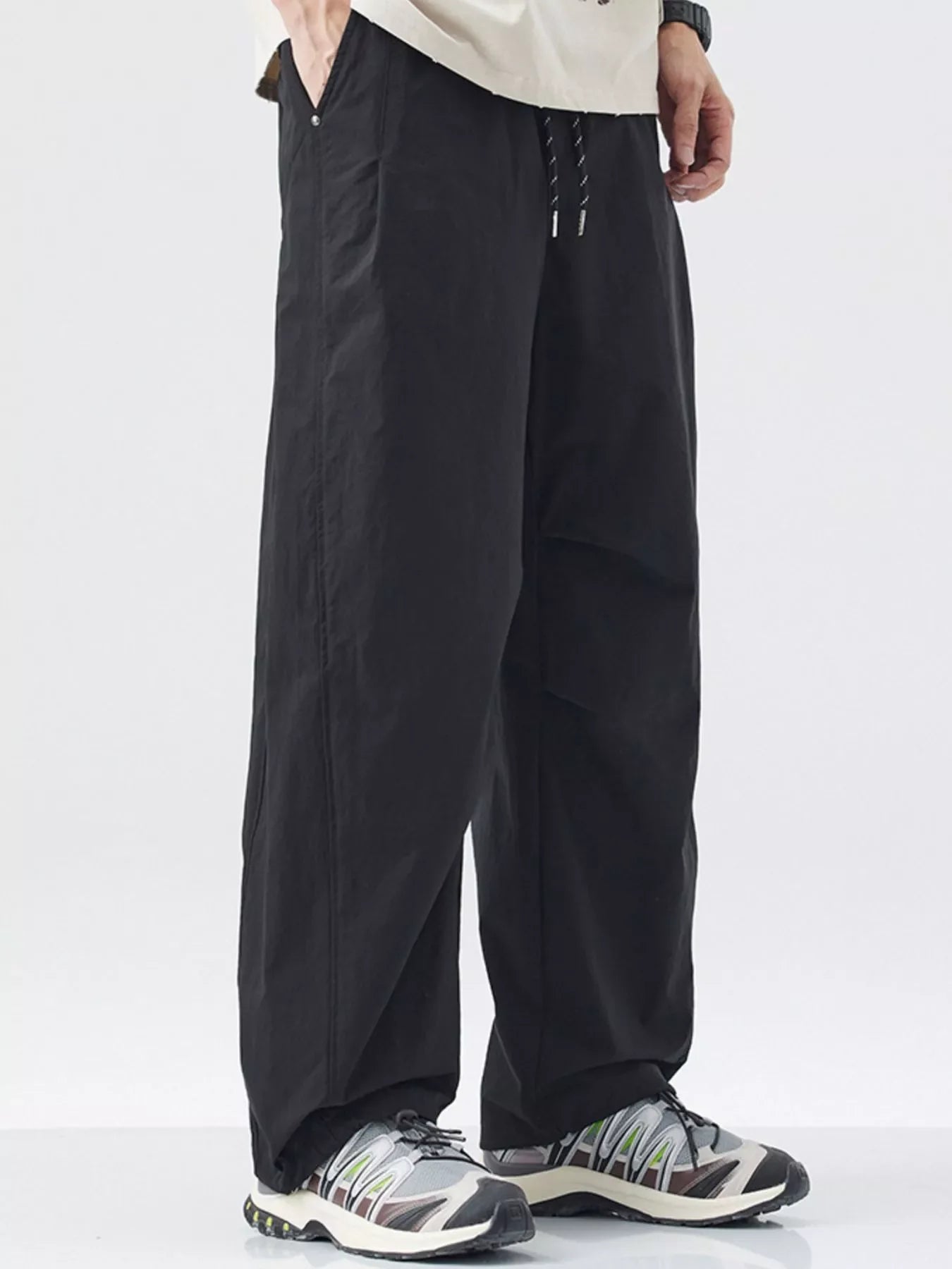 Men's Loose Fit Drawstring Cargo Pants