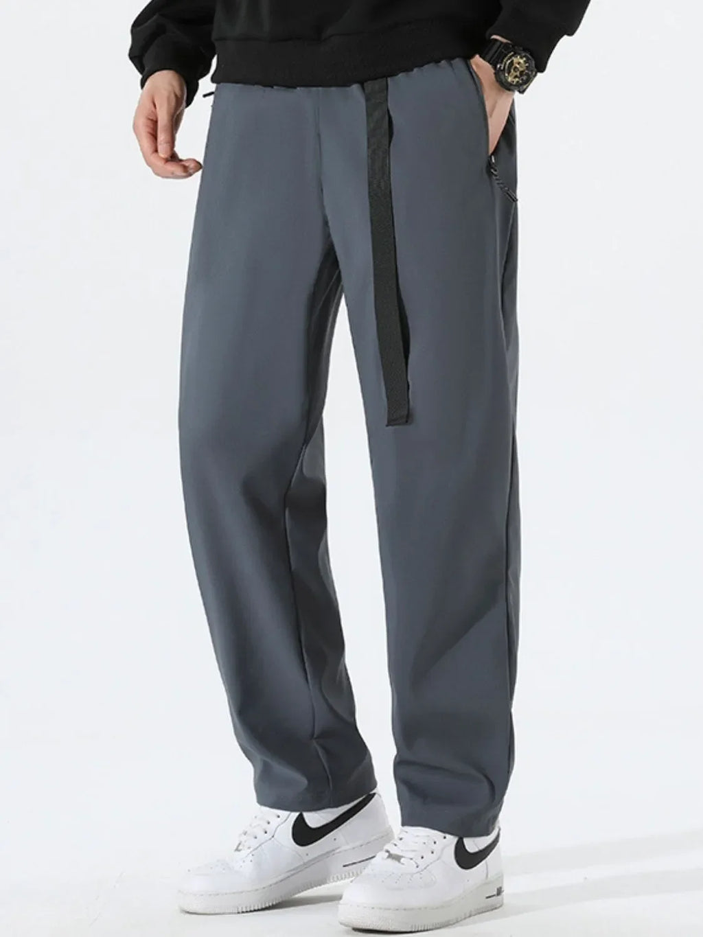 Men's Plus Size Solid Loose Fit Pants