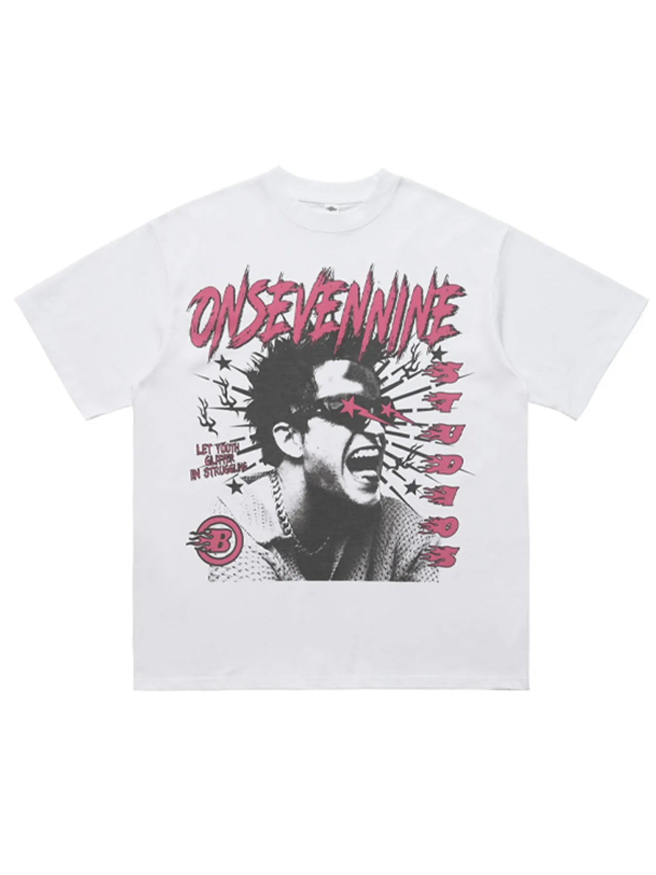 Men's Graphic Round Neck Oversized T-Shirt