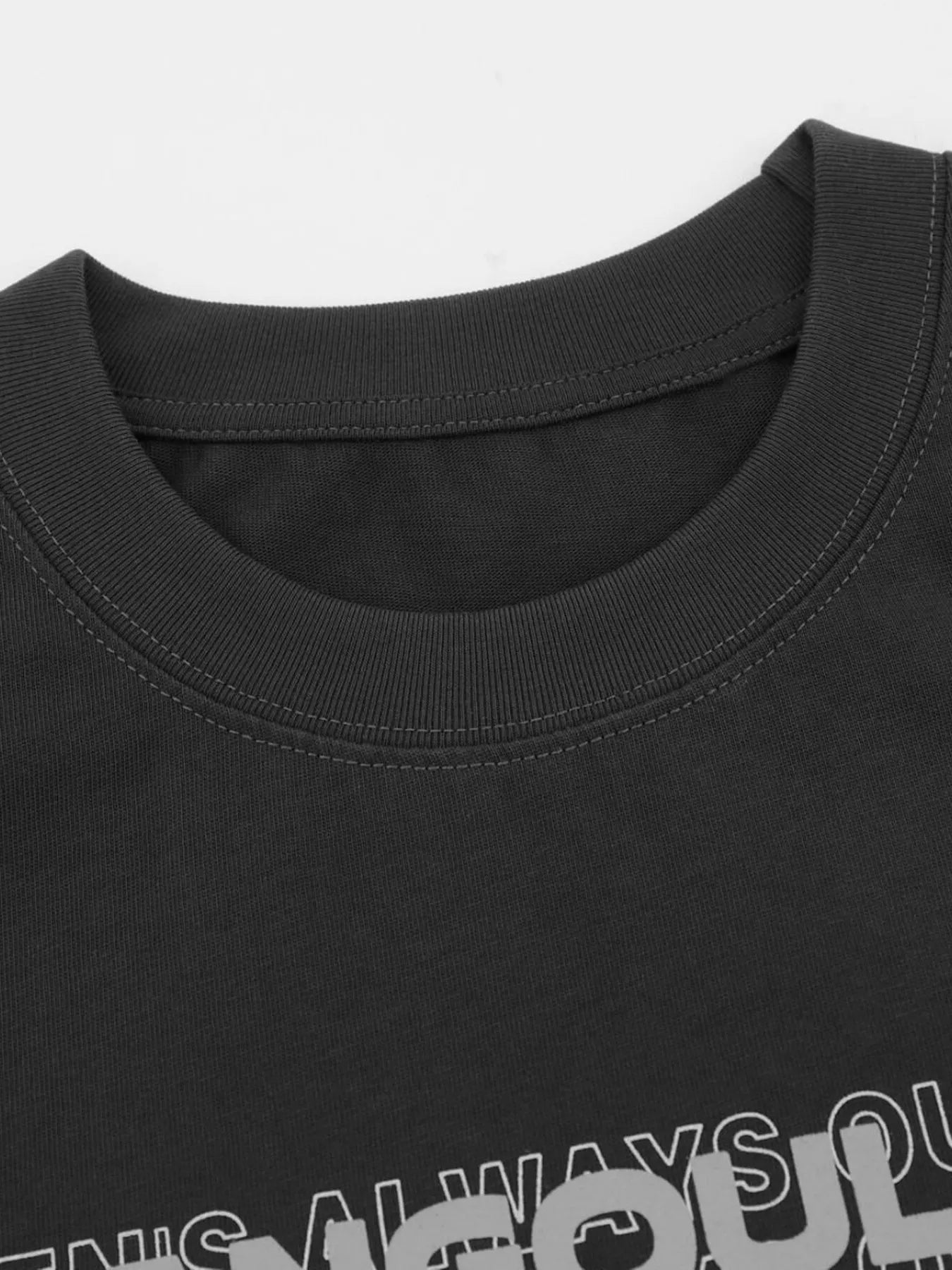 Men's Graphic Round Neck Oversized T-Shirt