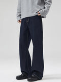 Men's Full Size Classic Washed Wide Leg Jeans Plus Size