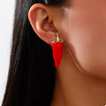 Chili Pepper Stud Earrings