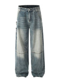 Men's Washed Wide Leg Baggy Jeans