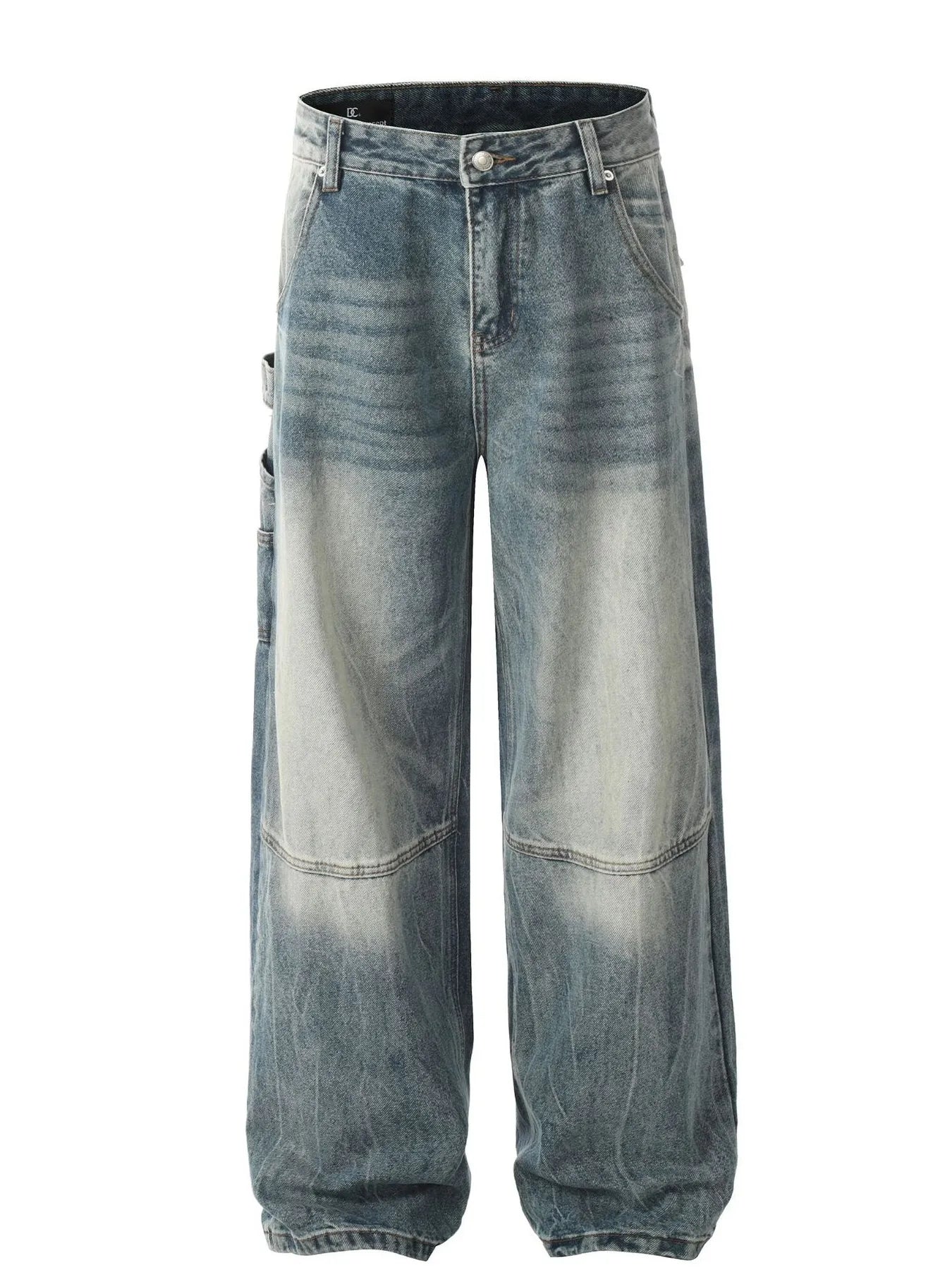 Men's Washed Wide Leg Baggy Jeans