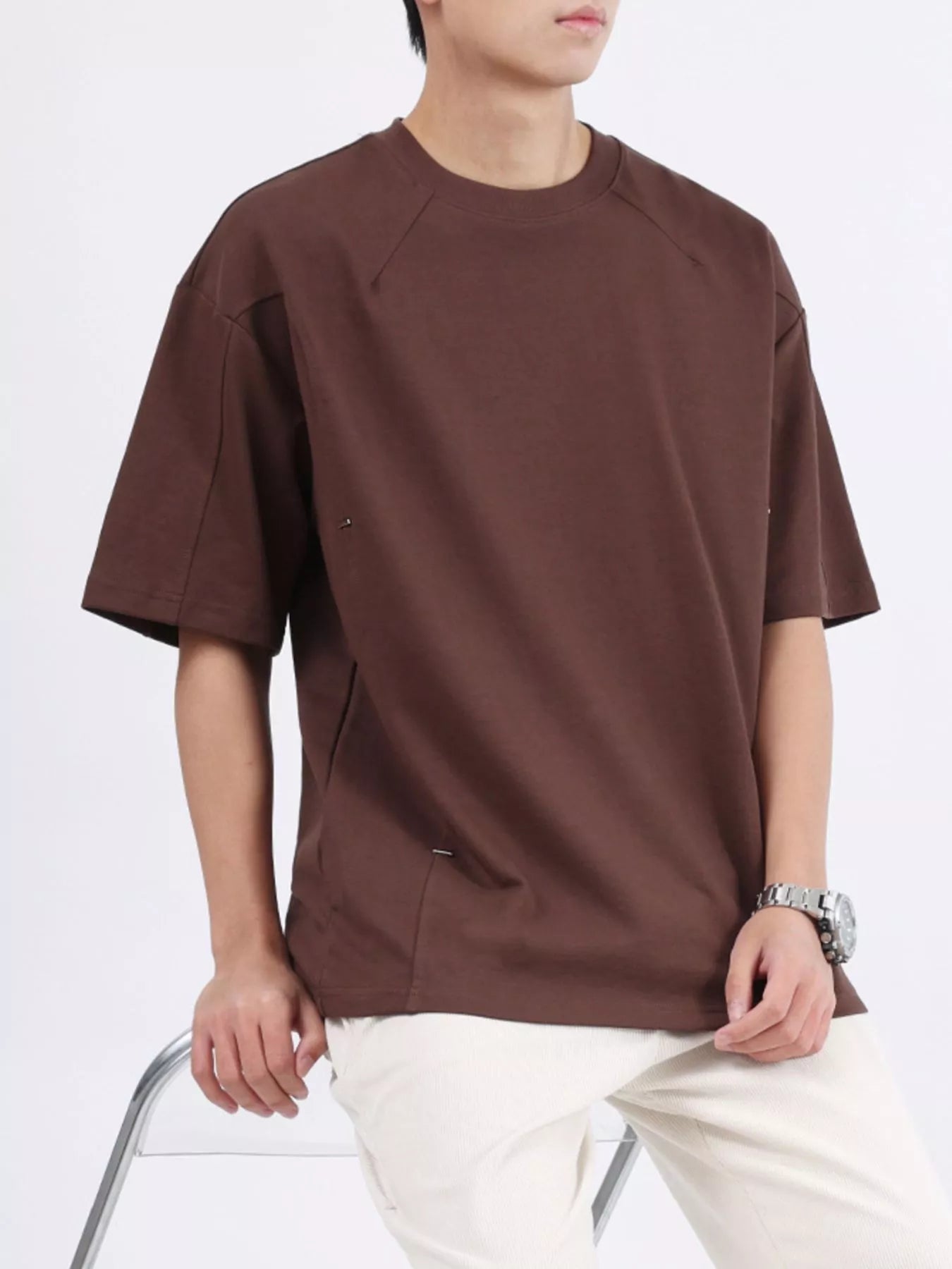Men's Plus Size Half Sleeve Oversized T-Shirt