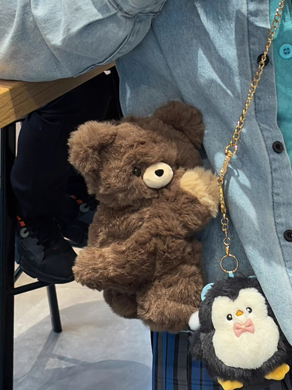 Plush Teddy Bear Backpack Bag