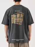 Men's Plus Size Graphic Round Neck Half Sleeve T-Shirt