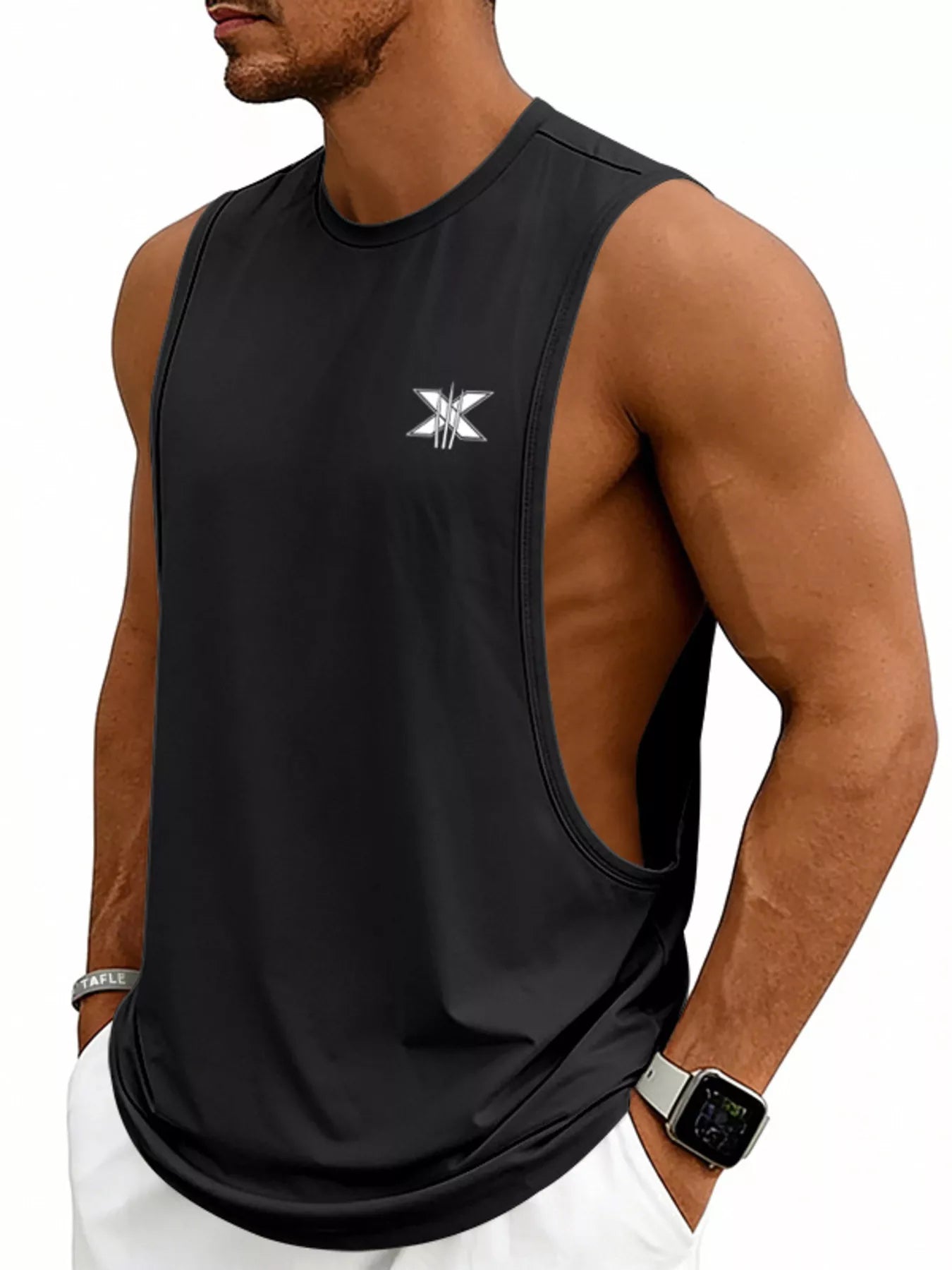 Men's Full Size Round Neck Tank Plus Size